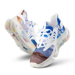 أحذية الجري للرجال أسود أبيض أبيض أزرق اللون الأزرق البيج الوردي غير الرسمي للرجال والسيدات الأحذية الرياضية في الهواء الطلق المشي لمسافة رياضية تخصيص الأحذية 17