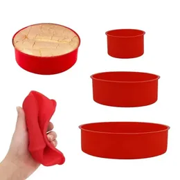 2024 Hot Round Silicone Mould Noncctick Baking Pan Cake Mousse Mousse Mousse Mouss