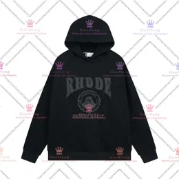 Rhude Hoodies Sweatshirts Hudies Rhude Hoodie Letter Print Long Sleeve Fashion Men Women Sweatshirts Luxury 196 925