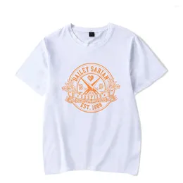 Men's T Shirts Bailey Sarian Library Crest Bone Short Sleeve Tee Women Men Crewneck Fashion T-shirt