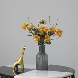 Vasos mini casamentos nórdicos flor vaso jardim planta pote sala de estar luxo estética adornos para el hogar decoração de casa