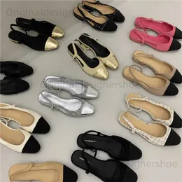 Sandaler varumärke franska grunt mun sandaler 2022 sommar ny mode premium brittisk stil baotou sandaler kvinnor t240323