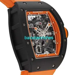 Richardmills Swiss Luxury Watches Brand Wristwatches Richardmills Americas Limited to 30pcs Orange Black Carbon Rm030 Men's Watch Hbna