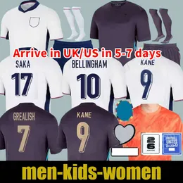 Euro Cup Englands BELLINGHAM Fußballtrikots Nationalmannschaft 2024 2025 TOONE Fußballtrikot WEISS BRIGHT KANE STERLING RASHFORD SANCHO GREALISH Herren-Kinder-Set