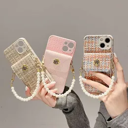 Tasarımcı iPhone Case Örgülü 15 14 Pro Max Moda Lu Deri Kart Cüzdan Yüksek Kalitesi 15 Ultra 14Promax 13Promax 15Pro 14Pro 13Pro 13 12pro 12 11 xs