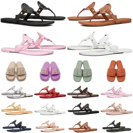 Buty swobodne buty designerskie sandały męskie buty slajdy kapcie Millers Metallics Flat Flip Flops Buty Brązowe czarne moda Luksusowe letnie trampki na plaży