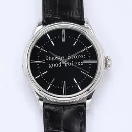 39mm herrarnas automatiska klockor Män tittar på Cal.3132 Black White Roman Dial Ew Maker Cellini 50509 Alligator Skin Leather Strap ewf armbandsur