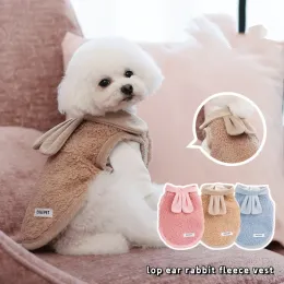 Jackor Winter Corduroy Pet Dogs Clothes Warm Fleece Hunds Coats Cute Rabbit Duo French Bulldog Puppy For Small Dogs Clothing Yorkshire