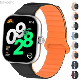 Assista Bandas Red Rice Watch Silicone Magnetic Strap 4 Acessórios Substituição Smart Watch Strap Soft Sports Pulseira 24323