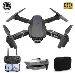 E88 Pro Drone Aircraft With Wide Angle HD 4K 1080P Dual Camera Height Hold Wifi RC Foldable Quadcopter Dron Gift Toy E88Pro DHL4178191