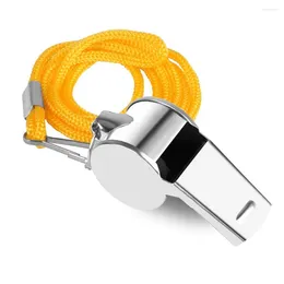 Bow Ties Domee Whistles With Rope Extra Loud Sports Whistle Portable Crisp Sound Multipurpose for Competition Training