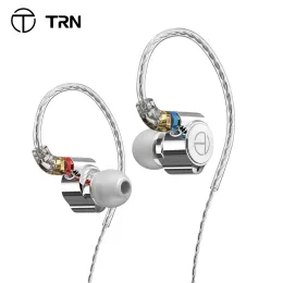 Kopfhörer Trn Ta1 Knowles Ba DD -Laufwerk im Ohrhörhörer HiFi Earphone Metall Earphone Ohrhörer mit MMCX Silberplated Cable für ST5 MT3 EMA TN