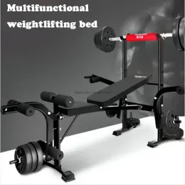 Messen Bench Press Cama de levantamento de peso Multifuncional Dispositivo de treinamento abrangente Exercício interno Força do braço Equipamento doméstico Fiess