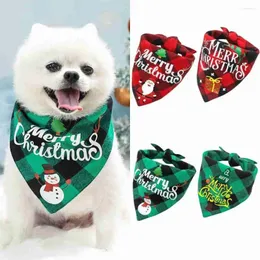 Köpek Giyim Sevimli Pet Eşarp Kedi Dekorasyon Üçgen Bandaj Noel Bandana Önlük