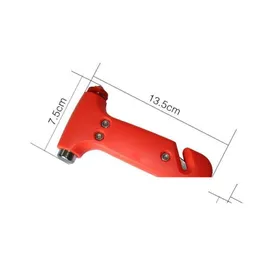 Utomhus Gadgets Emergency Hammer 2 i 1 bilglasbrytare Lägg till säkerhetsbälte Skärverktyg Livräddningsbesparande Safe Kit Safety Accessories Dheqw