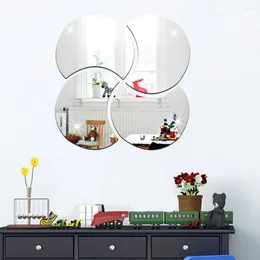 Wall Stickers Windmill Shaped Acrylic Mirror Bedroom Bathroom Living Room Decor Home Decoration Accessories