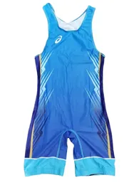 Print Wrestling Suit Freestyle Competition Training Wrestling Suit Children Adult Nylon High Stretch Wrestling RUS 240301