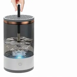 electric Makeup Brush Cleaner Machine with USB Charging: 3-in-1 Quick Dry Automatic Cosmetic Brush Cleaning Tool Q4Tp#