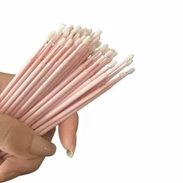 100pcs/bag Micro Brushes Cott Swab Eyel Extensi Disposable Eye L Glue Cleaning Brushes Applicator Sticks Makeup Tools 57Gi#