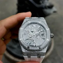 Montre de Luxe Mens 시계 41mm 3120 자동 기계 운동 Dragon King Relojes Babysbreath Diamond Watch Wristwatches 01