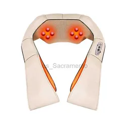 Massaging Neck Pillowws Electric neck rest massager suitable for back pain neck physiotherapy red massage massager body health care relax hot compre 240323