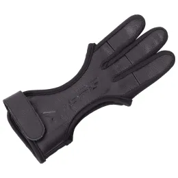 Arrow bågskytte handskar som skjuter jakt läder tre finger flikskydd tre fingervakt ungdomar vuxen nybörjare för recurve bow compo