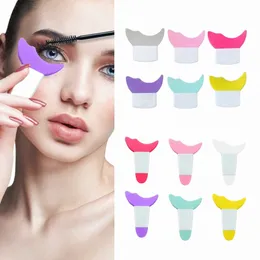 mascara Shield Applicator Multifunctial Silice Brush L Stopper Eyeliner Applicator Eye Makeup Tool for Eyeles baffle 45jH#