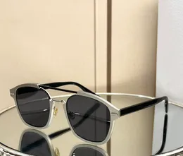 Винтажные солнцезащитные очки с двойной кистью, серебристо-серые линзы, мужские летние солнцезащитные очки Gafas de sol, дизайнерские солнцезащитные очки, оттенки Occhiali da Sole, защитные очки UV400