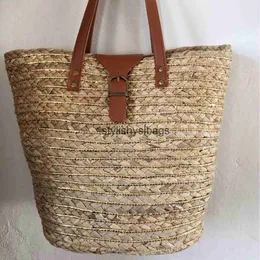Cross Body Gourd grass bag room color woven large capacity handbag casual matching beach vacation H240323