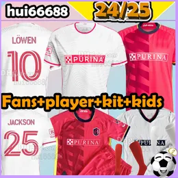 23/24 /25 St. L Ouiss Soccer Jerseys City Nilsson Klauss Lowen GioacCini 2024 2025 Fani Kit dla dzieciaków Skarpetki piłkarskie