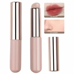 silice Lip Brush angolato Ccealer trucco pennello strumento portatile testa rotonda come la punta delle dita Q morbido rossetto pennello Ccealer E2H3 #