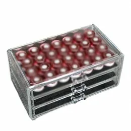 Hochtransparente Acryl-Aufbewahrungsbox aus Kunststoff in Dosen, lackiert, 3-lagige Schublade, Aufbewahrungsbox, Nagel-Werkzeugkasten, Verkauf