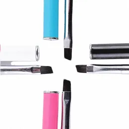 qualità Double Ended Eyes Pennello per trucco Sopracciglio in polvere Pennelli per occhi Mascara per occhi Cosmetico Bellezza Make Up Pennello Pettine Strumenti i9VX #