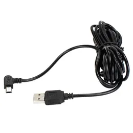 2024 Billaddning Böjd Mini / Micro USB -kabel för bil DVR -kameravideoinspelare / GPS / PAD / Mobile, kabellängd 3,5 m (11,48ft)