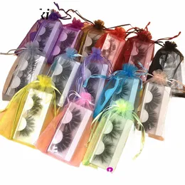 fluffy 25 MM Mink Les Packing Bag Free Eyel Brush Tweezers Wholesale Items 5D3D False Eyeles Set Vendor Makeup Tools e6J2#