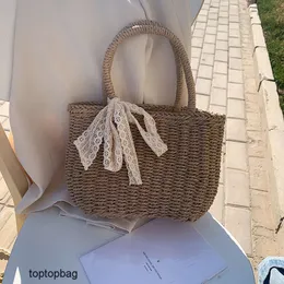 Designer Luxury fashion tote bags Wallets Thailand Tourism Beach Grass Woven Womens Bag 2023 Fashion Trend Versatile and Western Style Handheld Womens Bag Instagra