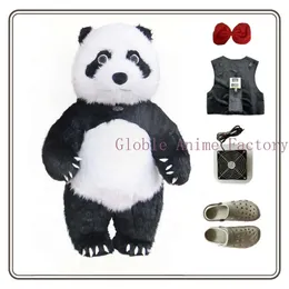 Mascot Costumes 2.6M Russia Giant Panda Polar Bear Party Plush Doll Iatable Mascot Costume 260CM