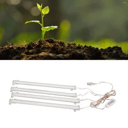 Grow Lights Plant Light 4 헤드 USB 플러그 Dimmable 타이머 기능 실내 주택 즙이 많은 Sun 4000K에 대한 전체 스펙트럼 LED