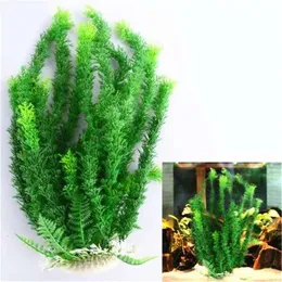 24-52cm Large Aquarium Plants Plastic Grass Fish Tank Decor Artificial Fake Water Plant Ornaments Aquarium Accessories 240305