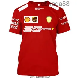 F1 Ferari Team Formula One t Shirt Mens New Red Men Extreme Sports Racing Suit Harajuku Street Fashion Oversi MZ8T