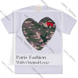 メンズTシャツデザイナーTシャツラブレッドハートCDGカジュアル女性Quanlity Loversシャツ刺繍
