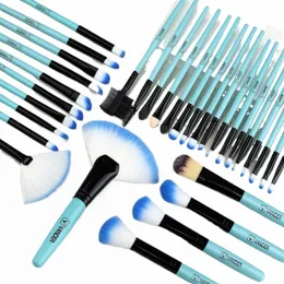 Sanatçı Makyaj Fırçaları Set Foundati Powder Ctour Allık CCCealer Göz Farı Karışımı Vurgulama Eyeliner Fırçalar Güzellik Araçları S7VS#