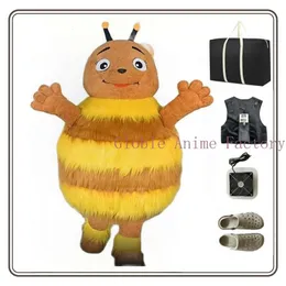 Costumi mascotte 2,6 m Little Bee mascotte Iatable Party Halloween Fur Suit Costume da celebrazione natalizia