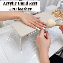 休憩アクリルネイルハンドレストPUレザーネイルマニキュアテーブルマニキュアのための爪のためのハンドレスト