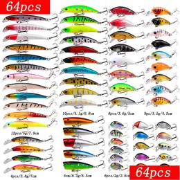 Betar lockar fiske lure set hårt bete mini minnow flytande sväng crankbait galna wobblers konstgjorda bioniska vev 221111 drop del dheod