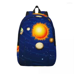 Depolama Çantaları Erkek Kadınlar Öğrenci Güneş Sistemi Okul Çantası için Büyük Kapasite Sırt Çantası