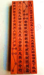 装飾的な置物Taoist Tools Tianpeng Ruler Square Magic Solidwood製品と工芸品