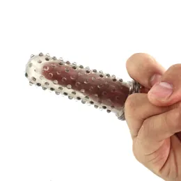 Masturbators Sex Toys For Woman Reusable Finger Condoms Clitoris Stimulator Penis Sleeve Condom Vagina Masturbation Toys