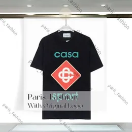 Casablanc Camisetas Homens Camiseta Designers Camisetas Tees Vestuário Tops Homem Casual Peito Carta-Camisa Roupas de Luxo Rua Shorts Manga Roupas Casablanca T-shirts 157