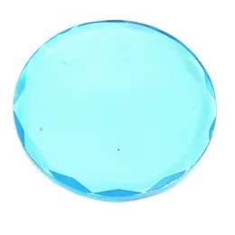 ブルー/ピンク/透明なフェイスアイエル拡張ツールラウンドクリスタルガラス接着剤接着剤パレットste for les b1gi＃